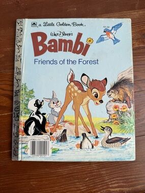 Vintage 1977 Bambi A Golden Little Book Children's Picture Book